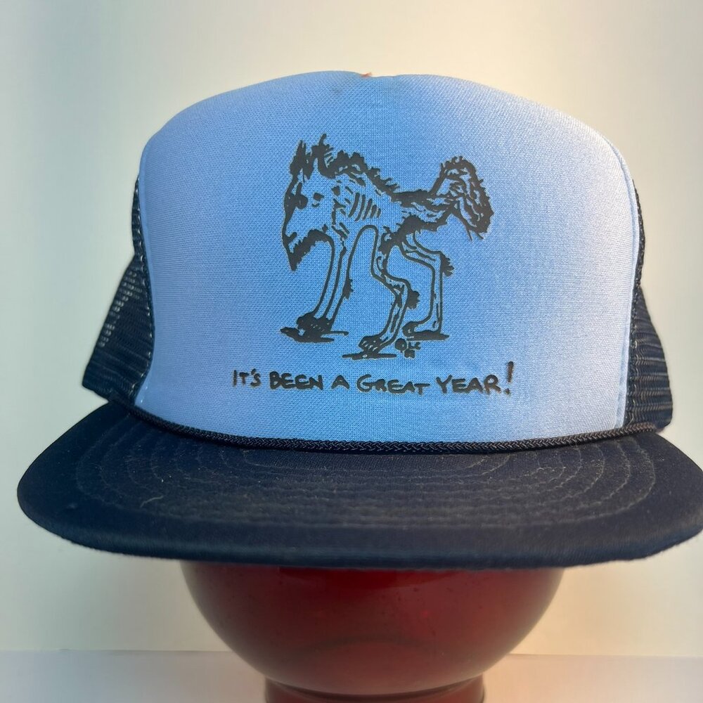 Vintage. Puffer, snap back, trucker style hat